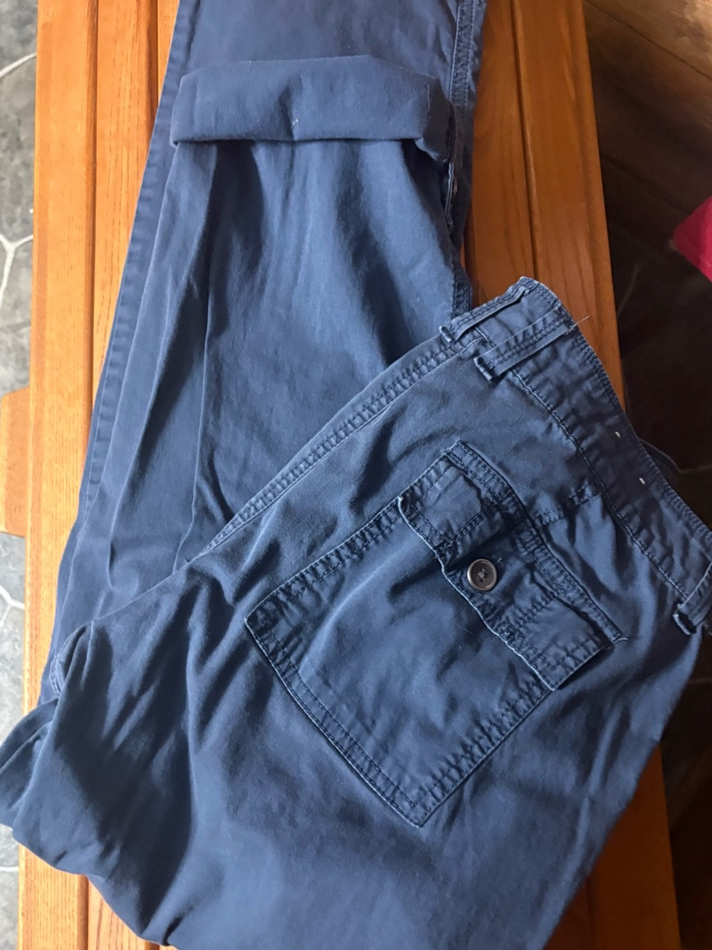 Women’s Navy Cargo Pants - Classic Casual Style